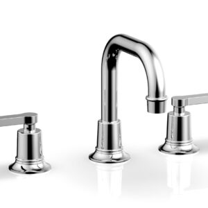 Phylrich HEX MODERN Widespread Faucet with Lever Handles 501-06 – Polished Chrome