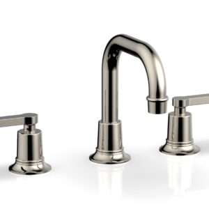 Phylrich HEX MODERN Widespread Faucet with Lever Handles 501-06 – Polished Nickel