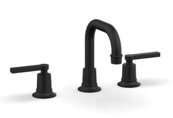 Phylrich HEX MODERN Widespread Faucet with Lever Handles 501-06 - Matte Black
