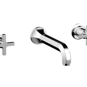 Phylrich HEX MODERN Wall Lavatory Set – Cross Handles 501-11 – Polished Chrome