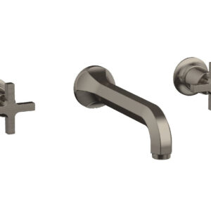 Phylrich HEX MODERN Wall Lavatory Set – Cross Handles 501-11 – Pewter