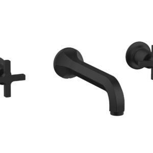 Phylrich HEX MODERN Wall Lavatory Set – Cross Handles 501-11 – Matte Black