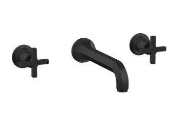 Phylrich HEX MODERN Wall Lavatory Set - Cross Handles 501-11 - Matte Black