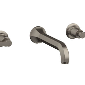 Phylrich HEX MODERN Wall Lavatory Set – Lever Handles 501-12 – Pewter