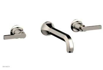 Phylrich HEX MODERN Wall Lavatory Set - Lever Handles 501-12 - Polished Nickel