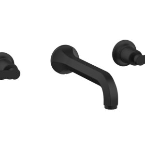 Phylrich HEX MODERN Wall Lavatory Set – Lever Handles 501-12 – Matte Black