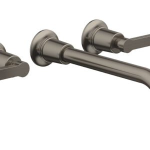 Phylrich HEX MODERN Wall Lavatory Set 10″ Spout – Lever Handles 501-14-10 – Pewter
