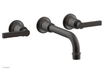Phylrich HEX MODERN Wall Lavatory Set with Lever Handles 501-14 - Oil Rubbed Bronze