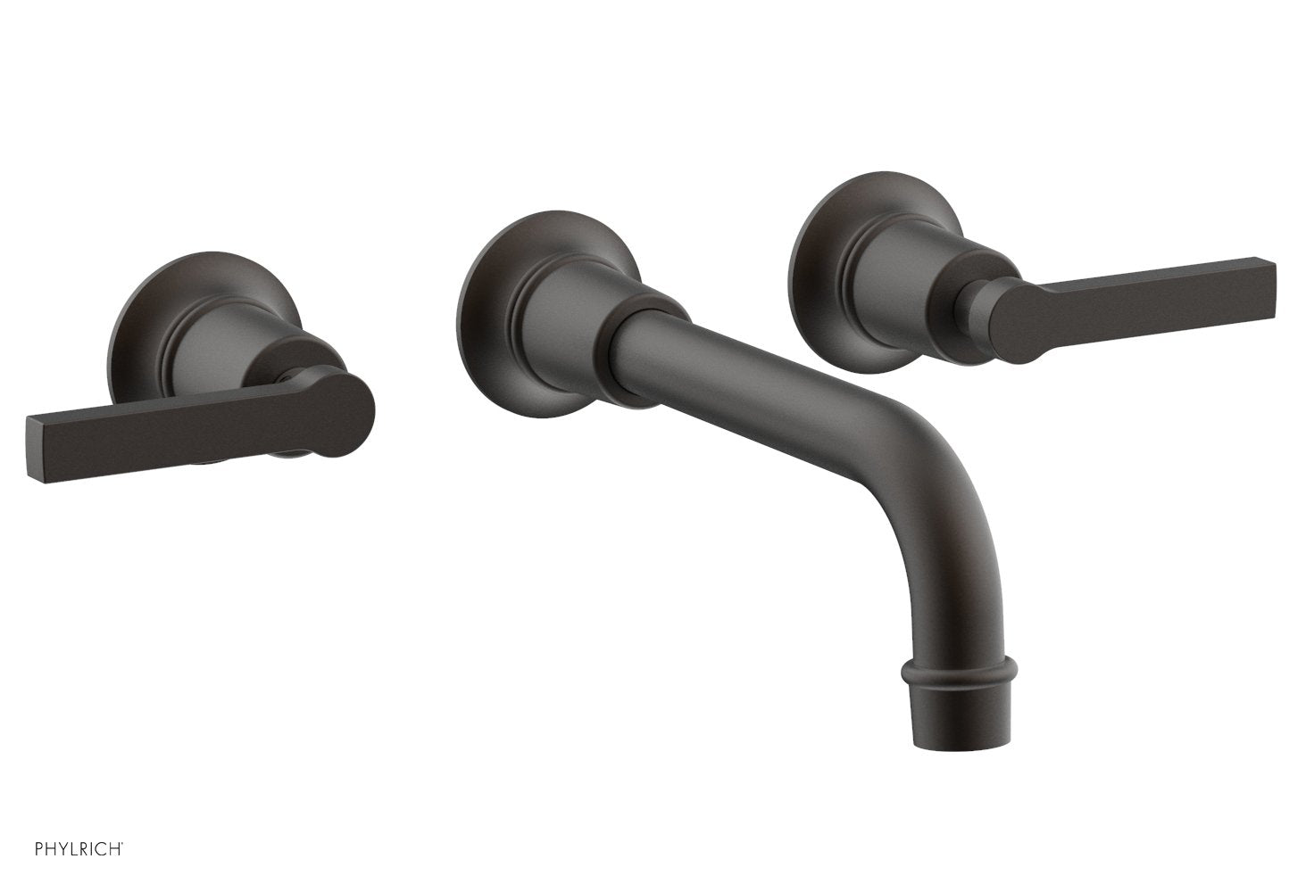 Phylrich HEX MODERN Wall Lavatory Set with Lever Handles 501-14 - Oil Rubbed Bronze