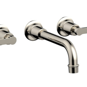 Phylrich HEX MODERN Wall Lavatory Set with Lever Handles 501-14 – Polished Nickel