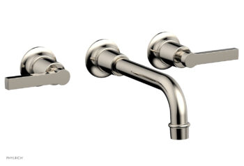 Phylrich HEX MODERN Wall Lavatory Set with Lever Handles 501-14 - Polished Nickel