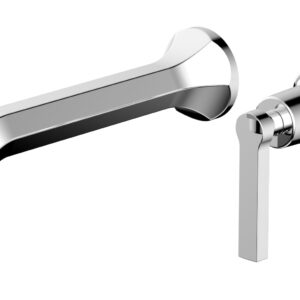 Phylrich HEX MODERN Single Handle Wall Lavatory Set – Lever Handle 501-16 – Polished Chrome