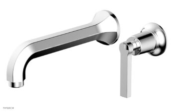 Phylrich HEX MODERN Single Handle Wall Lavatory Set - Lever Handle 501-16 - Polished Chrome