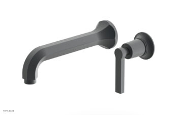 Phylrich HEX MODERN Single Handle Wall Lavatory Set - Lever Handle 501-16 - Gun Metal