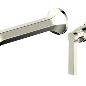 Phylrich HEX MODERN Single Handle Wall Lavatory Set – Lever Handle 501-16 – Satin Nickel