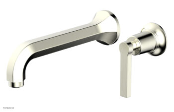 Phylrich HEX MODERN Single Handle Wall Lavatory Set - Lever Handle 501-16 - Satin Nickel