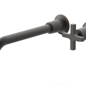 Phylrich HEX MODERN 10″ Single Handle Wall Lavatory Set – Cross Handle 501-17-10 – Oil Rubbed Bronze