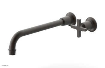 Phylrich HEX MODERN 12" Single Handle Wall Lavatory Set - Cross Handle 501-17-12 - Oil Rubbed Bronze