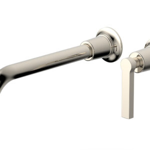 Phylrich HEX MODERN 10″ Single Handle Wall Lavatory Set – Lever Handle 501-18-10 – Polished Nickel