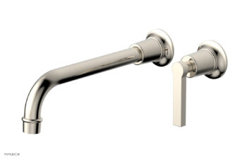 Phylrich HEX MODERN 10" Single Handle Wall Lavatory Set - Lever Handle 501-18-10 - Polished Nickel
