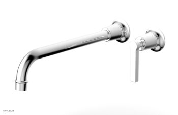 Phylrich HEX MODERN 12" Single Handle Wall Lavatory Set - Lever Handle 501-18-12 - Polished Chrome