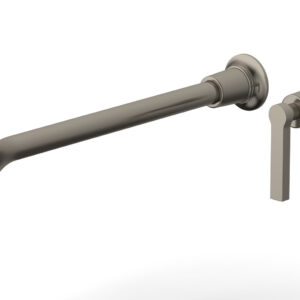 Phylrich HEX MODERN 14″ Single Handle Wall Lavatory Set – Lever Handle 501-18-14 – Pewter