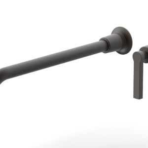 Phylrich HEX MODERN 14″ Single Handle Wall Lavatory Set – Lever Handle 501-18-14 – Oil Rubbed Bronze