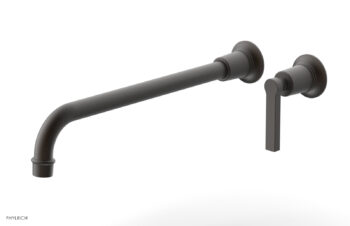 Phylrich HEX MODERN 14" Single Handle Wall Lavatory Set - Lever Handle 501-18-14 - Oil Rubbed Bronze