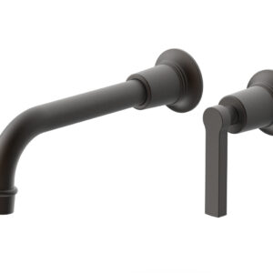 Phylrich HEX MODERN Single Handle Wall Lavatory Set – Lever Handle 501-18 – Oil Rubbed Bronze