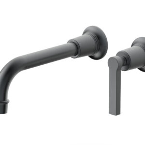 Phylrich HEX MODERN Single Handle Wall Lavatory Set – Lever Handle 501-18 – Gun Metal