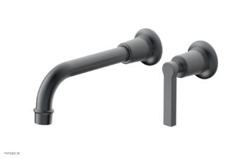 Phylrich HEX MODERN Single Handle Wall Lavatory Set - Lever Handle 501-18 - Gun Metal