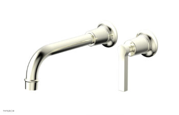 Phylrich HEX MODERN Single Handle Wall Lavatory Set - Lever Handle 501-18 - Satin Nickel