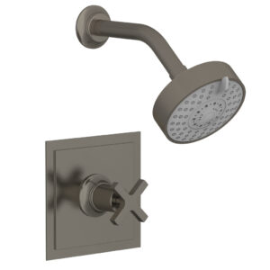 Phylrich HEX MODERN Pressure Balance Shower Set – Cross Handle 501-21 – Pewter