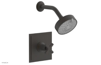 Phylrich HEX MODERN Pressure Balance Shower Set - Cross Handle 501-21 - Oil Rubbed Bronze