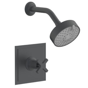 Phylrich HEX MODERN Pressure Balance Shower Set – Cross Handle 501-21 – Gun Metal
