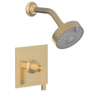 Phylrich HEX MODERN Pressure Balance Shower Set – Lever Handle 501-22 – Satin Brass