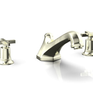 Phylrich HEX MODERN Deck Tub Set – Cross Handles 501-40 – Burnished Nickel