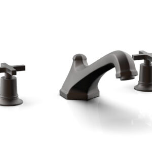 Phylrich HEX MODERN Deck Tub Set – Cross Handles 501-40 – Oil Rubbed Bronze