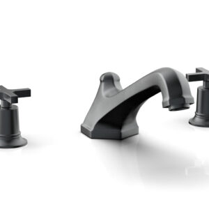 Phylrich HEX MODERN Deck Tub Set – Cross Handles 501-40 – Gun Metal
