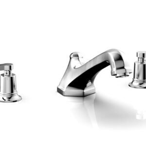 Phylrich HEX MODERN Deck Tub Set – Lever Handles 501-41 – Polished Chrome