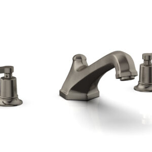 Phylrich HEX MODERN Deck Tub Set – Lever Handles 501-41 – Pewter