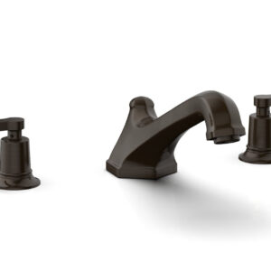 Phylrich HEX MODERN Deck Tub Set – Lever Handles 501-41 – Antique Bronze