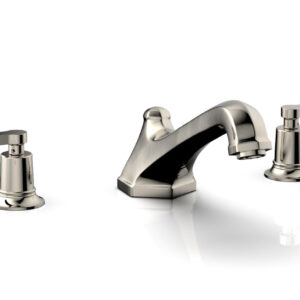 Phylrich HEX MODERN Deck Tub Set – Lever Handles 501-41 – Polished Nickel