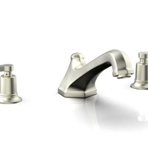 Phylrich HEX MODERN Deck Tub Set – Lever Handles 501-41 – Satin Nickel