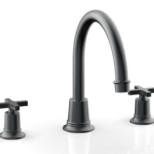 Phylrich HEX MODERN Deck Tub Set – Cross Handles 501-42 – Gun Metal