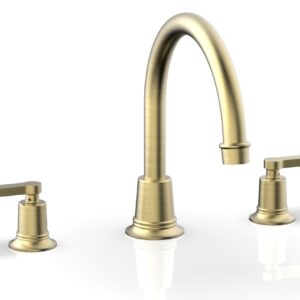 Phylrich HEX MODERN Deck Tub Set – Lever Handles 501-43 – Burnished Gold