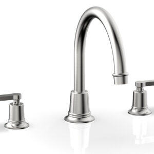 Phylrich HEX MODERN Deck Tub Set – Lever Handles 501-43 – Satin Chrome