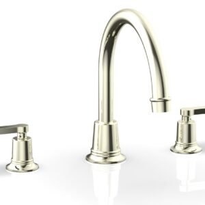 Phylrich HEX MODERN Deck Tub Set – Lever Handles 501-43 – Burnished Nickel