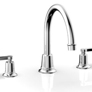 Phylrich HEX MODERN Deck Tub Set – Lever Handles 501-43 – Polished Chrome
