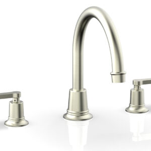 Phylrich HEX MODERN Deck Tub Set – Lever Handles 501-43 – Satin Nickel